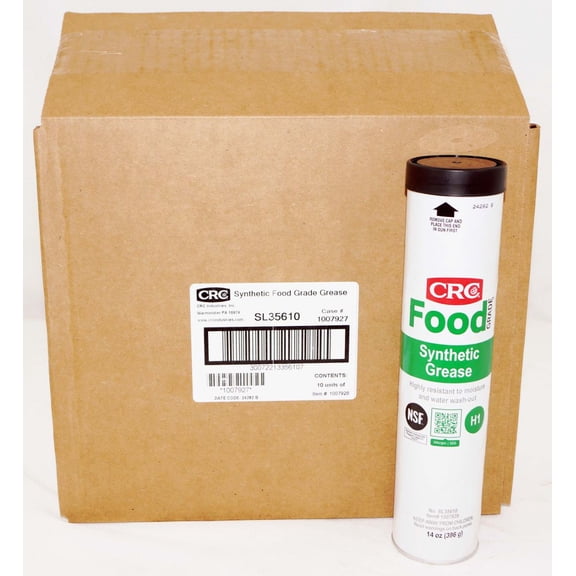 CRC Synthetic Food Grade Grease SL35610 Grease, 14 Wt Oz, 10 Pack