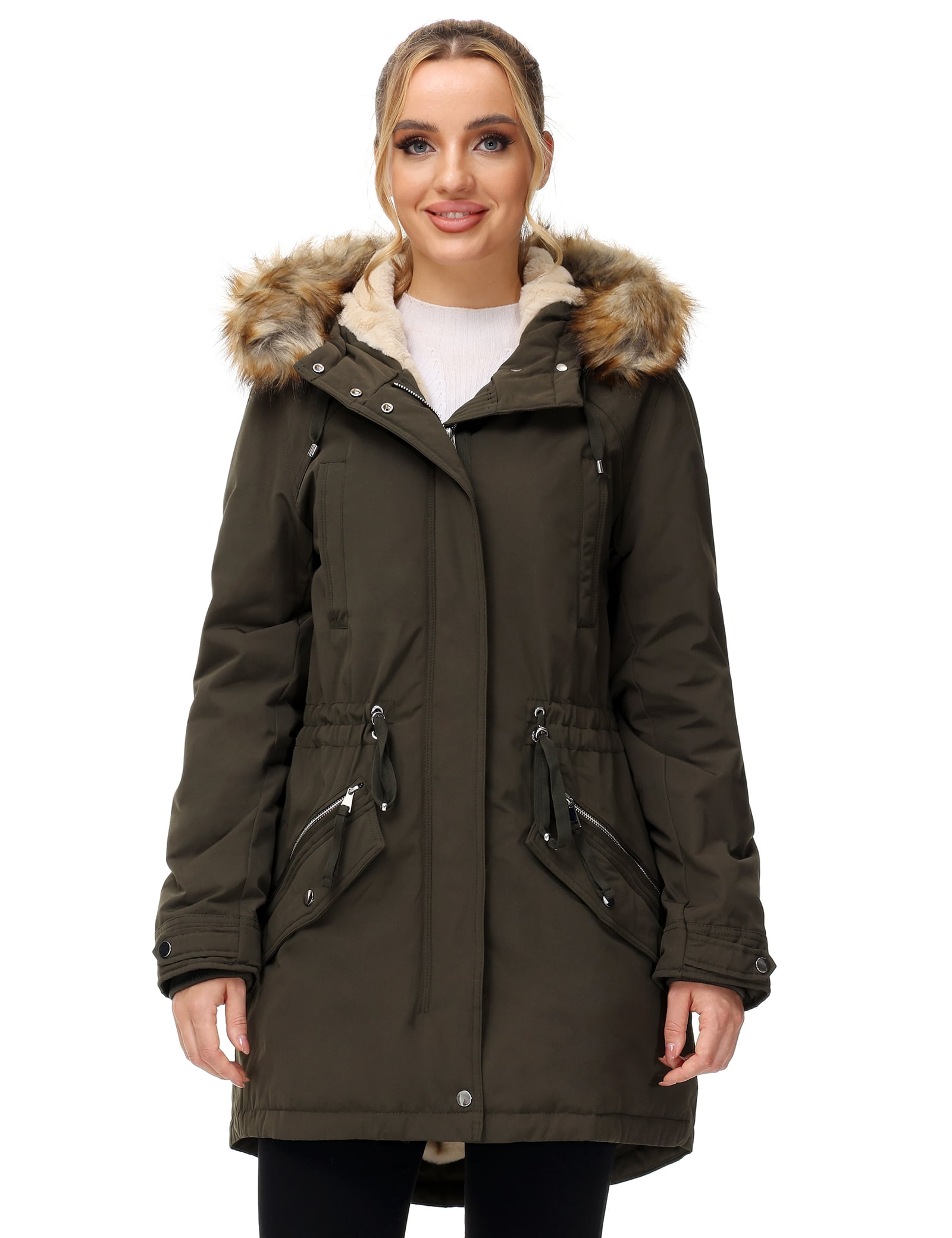 ANOTHER CHOICE Women Winter Parka Coat, Windproof Women Winter Coat ...