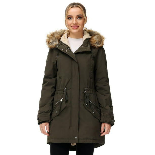 ANOTHER CHOICE Women Winter Parka Coat, Windproof Women Winter Coat ...