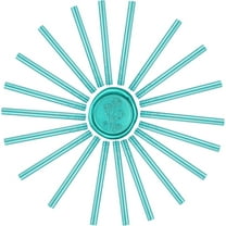 20Pcs Glue Gun Sealing Wax Sticks 11mm for Vintage Wax Seal Stamp and Letter Invitation Cards Decoration (Turquoise)