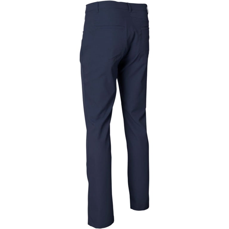 TGW Men's 5 Pocket Stretch Waist Golf Pants for Golfing Navy 34 40