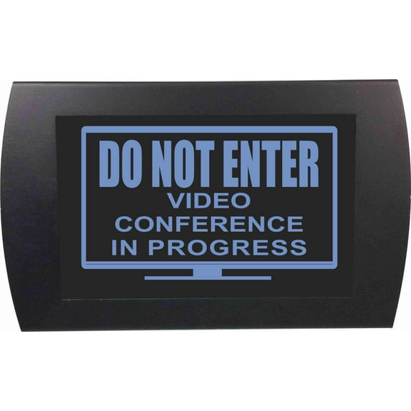 AMERICAN RECORDER - "VIDEO CONFERENCE IN PROGRESS" LED Lighted Sign