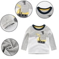 thumbnail image 3 of KYAIGUO T-Shirts à Manches Longues Col Rond pour Garçons 1-9 Ans T-Shirt Basique pour Bébé en Coton, 3 of 9