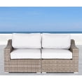 thumbnail image 2 of Living Source International Outdoor Wicker Loveseat with Cushion - Gray, 2 of 2