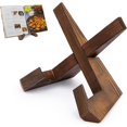 thumbnail image 3 of Soporte de madera para menú de comedor, hogar, cocina, soporte de exhibición para menú, soporte colgante para libros de madera para lectura y estudio, 3 of 6