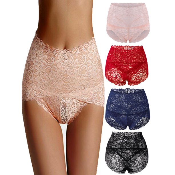 Ruewey Sexy Women Lady Lace Underwear Boxer Shorts High Waist Panties