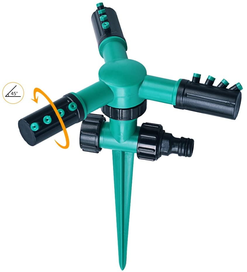 Lawn Sprinkler, 360 Degree Automatically Rotating Sprinklers for Garden