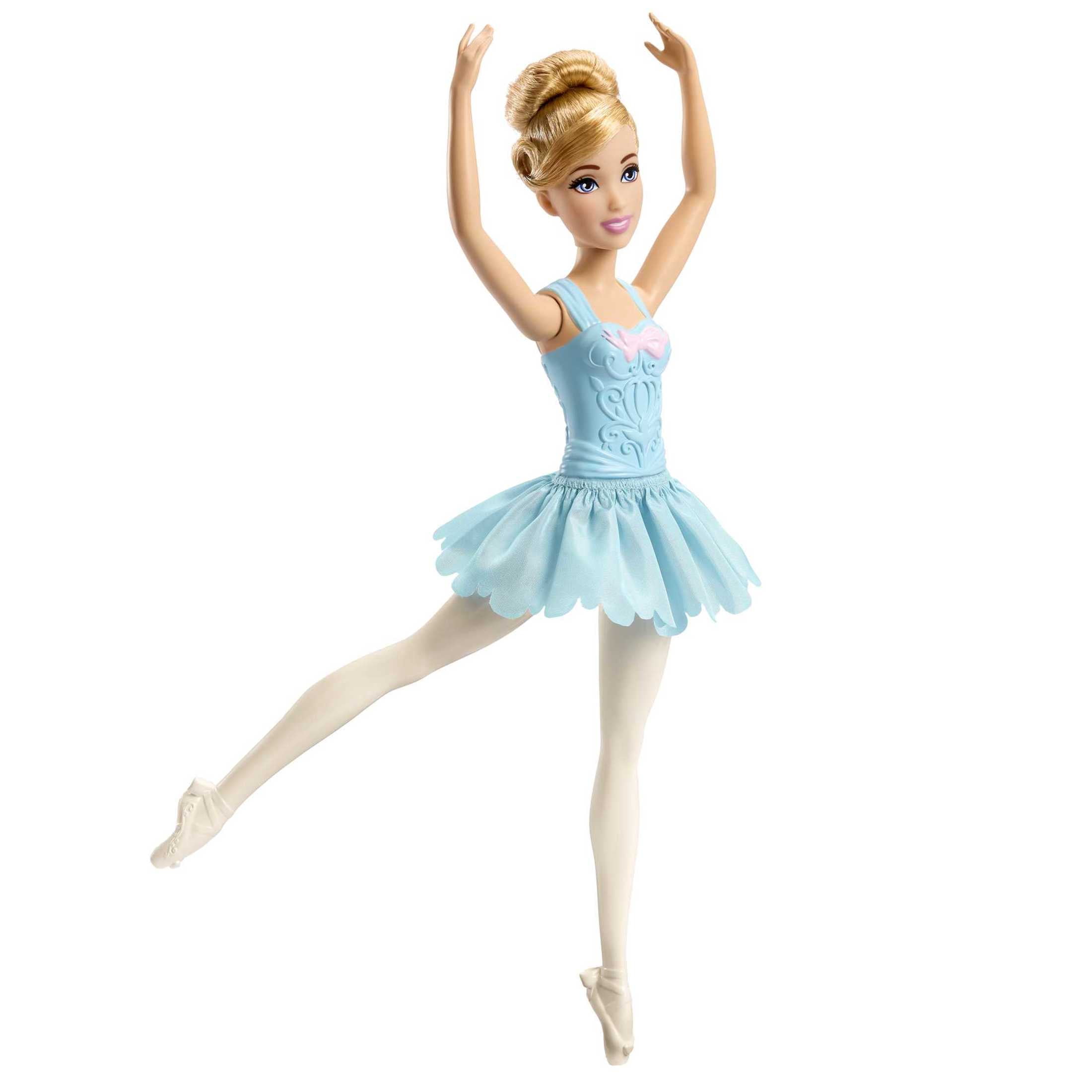Disney Princess Toys, Ballerina Cinderella Doll, Poseable Ballet Toy [Walmart Exclusive]
