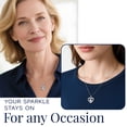 thumbnail image 4 of MomentWish 1 Carat Round Cut Moissanite Necklace for Women S925 Sterling Silver Anniversaries Mother's Day Gifts for Mom Wife, 4 of 9