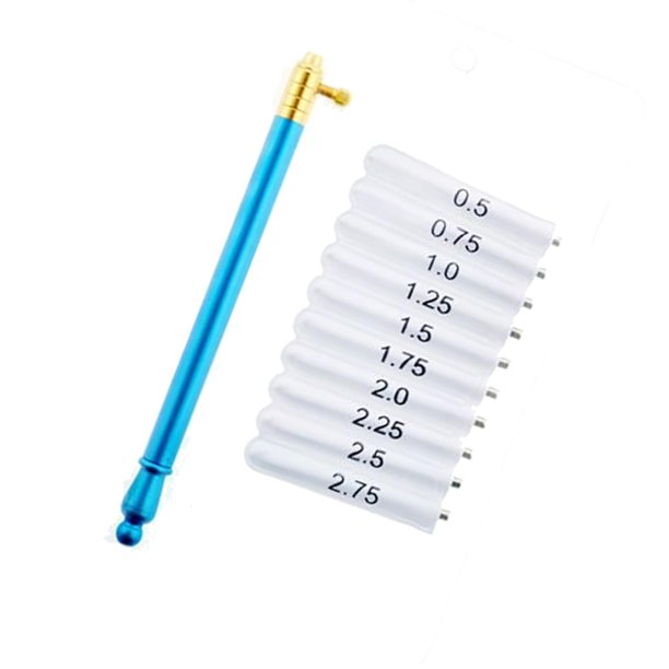 Kit de de ganchos de , agujas de tejer portátiles para Azul
