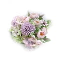 thumbnail image 3 of Bola de flores falsas Nikou de seda color morado, 3 of 14