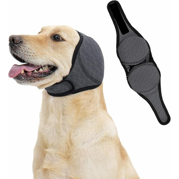 Snfy Quiet Ears for Dogs Comfort Calming Hoodie Dog Ear Covers for Noise & Anxiety Relief Ear Wraps for Dog Adjustable Dogs Ear Muffs Noise Protection Firework,Grooming and Force Drying