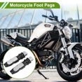 thumbnail image 2 of Ofertas Únicas de Reposapiés de Motocicleta de 5" Reposapiés Traseros de Aleación de Aluminio Tono Plateado 1 par con Producto Principal, 2 of 6