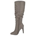 thumbnail image 3 of EVERY Beige Taupe Suede Delicious Women Stiletto High Heels Slouchy Pointy Toe Knee High Boots 10, 3 of 3