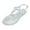 Clear, variant on ZTTD Women's Fashion Casual Flats Rhinestone Round Toe Sandals Buckle Strap Shoes Clear