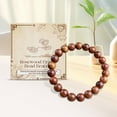 thumbnail image 1 of Fiudx Pulsera de Madera de Peral, Cuenta Energética Feng Shui, Accesorio Natural para Aliviar El Estrés, Herramienta Espiritual de Patrimonio Cultural, Práctica Diaria de Mindfulness, Regalo Único., 1 of 6