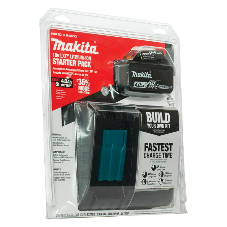 Makita 18V 2.0Ah Compact Lithium-Ion Battery and Charger Kit