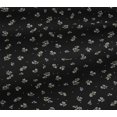 thumbnail image 4 of oneOone Cotton Jersey Black Fabric Leaves & Flower Florals Sewing Material Prints Fabric By The Yards 58 Inches Wide, 4 of 4
