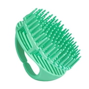 EARSTMAKEUP Hair Scalp Massager Shampoo Brush with Soft Silicone Bristles for Scalp Care and Hair Growth, Shower Head Scalp Scrubber Exfoliator for Dandruff, Wet & Dry for Men, Women and Kids,Black