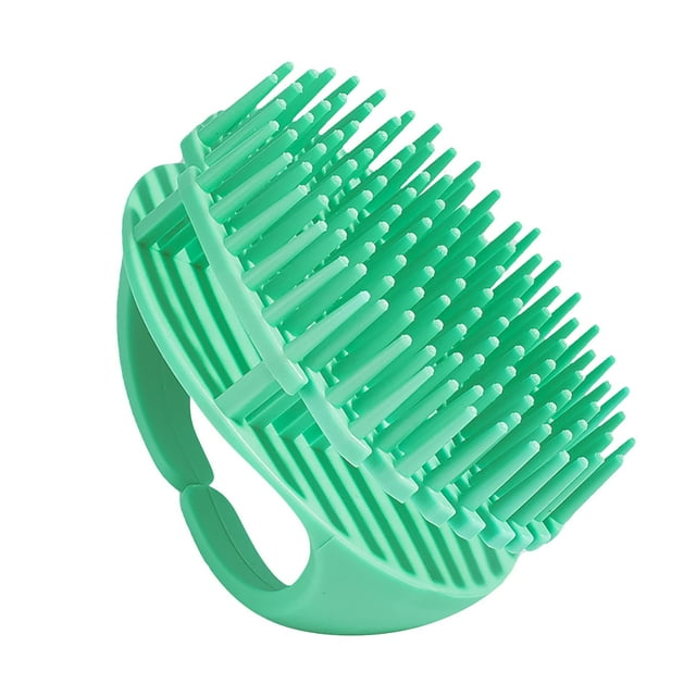 Fiudx Cepillo para Champú, Peine Masajeador de Silicona para Cuero Cabelludo, Cepillo Limpiador Suave para El Cabello, Uso Diario En Peluquerías, Mascotas para Hombres y Mujeres, Promue La Salud Circ