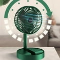thumbnail image 2 of SharkTRUE Telescopic Folding Fan, New Portable USB Rechargeable Collapsible Desk Fan,Silent Stand up Floor Fan Height Adjustable, Degree Adjustable Tilt, speed Wind Speed, for Dorm Bedroom, 2 of 9