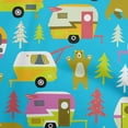 thumbnail image 1 of oneOone Polyester Spandex Light Blue Fabric Camping Hike Point Fabric For Sewing Printed Craft Fabric By The Yard 56 Inch Wide, 1 of 4