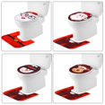thumbnail image 5 of SUSHANG Clearance 2Pc Christmas Toilet Cover Decoration Christmas Decorations Xmas Bathroom Sets Decor Toilet Seat Cover and Rug for Indoor Home, 5 of 7
