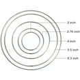 thumbnail image 2 of 20 Pieces Metal Dream Catcher Rings Hoops Steel Craft Silver Rings for Crafts Macrame and Other DIY Projects in 5 Sizes, 2 of 6