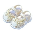 thumbnail image 3 of Ymyiu Little Girl Sandals Kids Girls Boys Sandals with Cork Footbed Adjustable Strap Toddler Casual Slides Sandals Open Toes Flat Size 8.5 (Beige,Toddler 8.5), 3 of 6