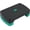 Black and Green, variant on 18" Workout Aerobic Stepper Step Platform with 2 Risers, Multiple Colors