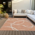 thumbnail image 6 of Addison Rugs Chantille Indoor/Outdoor Transitional Geometric, Abstract Salmon Washable Rectangle Rug, 5' x 7'6", 6 of 6