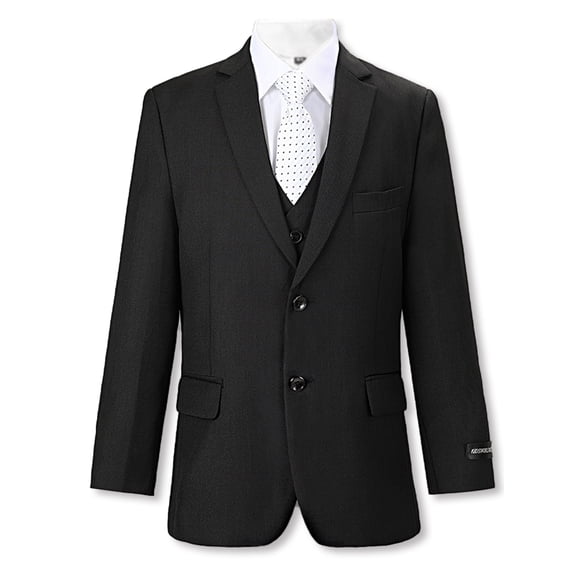 Kids World Big Boys' "Power Play" 5-Piece Suit - black, 18 husky (Big Boys Husky)
