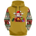 thumbnail image 5 of Cavosen Christmas Comfortable Hoodie for Man Big and Tall Long Sleeve Loose Hoodie Santa Graphic Stretch Drawstring Sweatshirt Outdoor Tops, 5 of 5