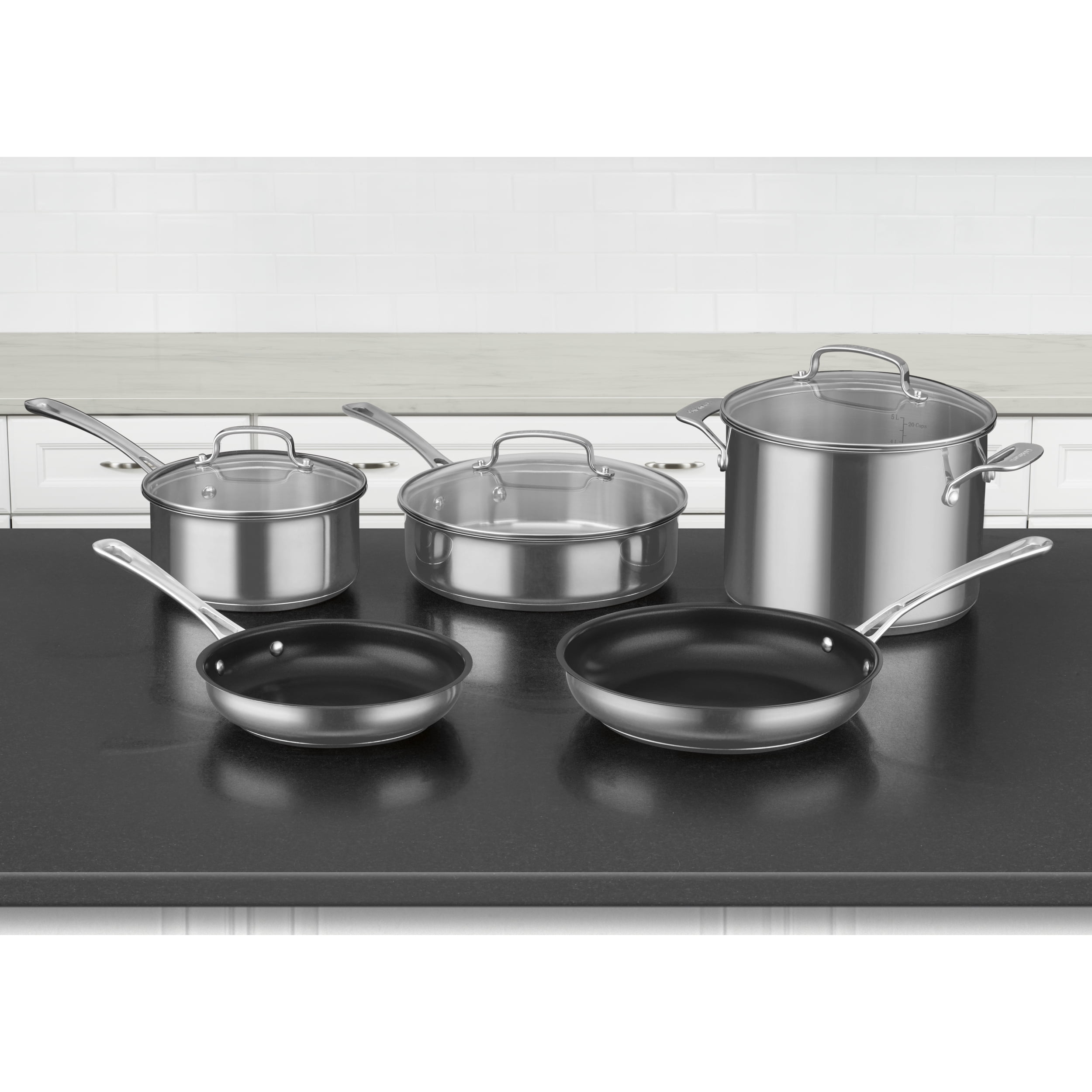 Cuisinart Chef's Classic Stainless Steel 8 Piece Cookware Set 