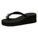 thumbnail image 1 of Bmisegm Women Sandals Fashion New Pattern Bow Decoration Flip Flop Wedge Lightweight Summer Slippers Sandals Women Summer Black 6.5, 1 of 9