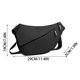 thumbnail image 3 of Bolso bandolera para hombre | Riñonera multibolsillos para teléfono y artículos esenciales | Correa ajustable | Piel sintética | Gris o negro, 3 of 6