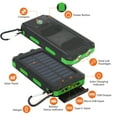 thumbnail image 6 of BAOKALER Solar Power Bank, Portable Charger, 20000mAh Solar Charger with LED Flashlight, IP65 Waterproof External Backup Battery Pack Perfect for Camping, Outdoor Activities（Green）, 6 of 8