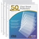 thumbnail image 2 of KTRIO Protectores de hojas de 8,5 x 11 pulgadas, protectores de páginas transparentes para carpetas de 3 anillas, fundas de plástico para carpetas, protector de papel de carga superior, tamaño carta,, 2 of 4