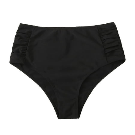 Upioiwer Swimming Shorts Swim Cover Up Pants For Women Mesh Swimsuit Cover Up Women Retro High Waisted Bikini Bottoms Solid Color Swimsuit Bottoms Swim Shorts For Women Shorts Swimsuits For Women