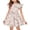 Light pink, variant on Abcomgle Girl's Summer Casual Dress Casual A-Line Flutter Sleeve Midi Dress Strawberry Print Flare Crew Neck Swing Sundresses for 4-14t Kids,Turquoise