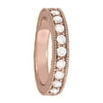 thumbnail image 2 of Mauli Jewels Rings for Women 1.50 Carat Channel Prong Setting Diamond Wedding Band 4-prong 10K Solid Rose Gold, 2 of 10