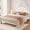 White, variant on Twin Size Velvet Platform Bed Frame with Adjustable Seashell LED Headboard, Under Bed Storage, No Box Spring Needed,Upholstered Bed for Teens