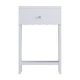 thumbnail image 4 of KAIFENG Light Purple Scalloped Bedside Table Single Drawer Open Shelf For Girls Bedroom Decor, 4 of 6