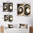 thumbnail image 4 of Designart "Metallic Swirling Blend I" Abstract Spirals Wall Art Set Of 2 - Black Abstract Gallery Set For Office Decor, 4 of 7