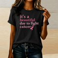 thumbnail image 2 of IMENGL Tops for Women Short Sleeve Casual Neck Printed Graphic Tee Daily Outfits Loose Basic Women's Short Sleeve T Shirts,M-XXXL, 2 of 6