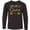 AB-Black, variant on Inktastic 7th Birthday Gold Lettering 7 Year Old Girl Long Sleeve Youth T-Shirt