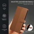 thumbnail image 6 of Dteck for iPhone 13 Pro Flip Wallet Case,Magnetic Leather Card Slots Pattern Case Shockproof TPU Kickstand Full Body Protection Cover with Wrist Strap for iPhone 13 Pro,Brown, 6 of 9