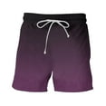 thumbnail image 5 of Xysaqa Mens Swim Trunks Men Big & Tall Casual Summer Gradient Color Beach Shorts with Pockets and Drawstring S-5XL, 5 of 9