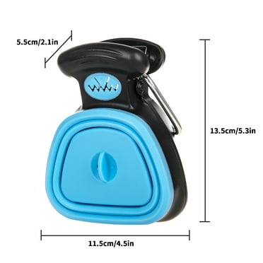 Infurider Foldable Pet Poop Picker Jaw Portable Dog Cat Waste Scooper Pet Supplies Picking Tool for Outdoor, Blue