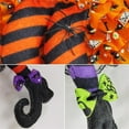thumbnail image 4 of Witch's Leg Halloween Wreath Lace Spider Halloween Front Door Decoration, 4 of 5